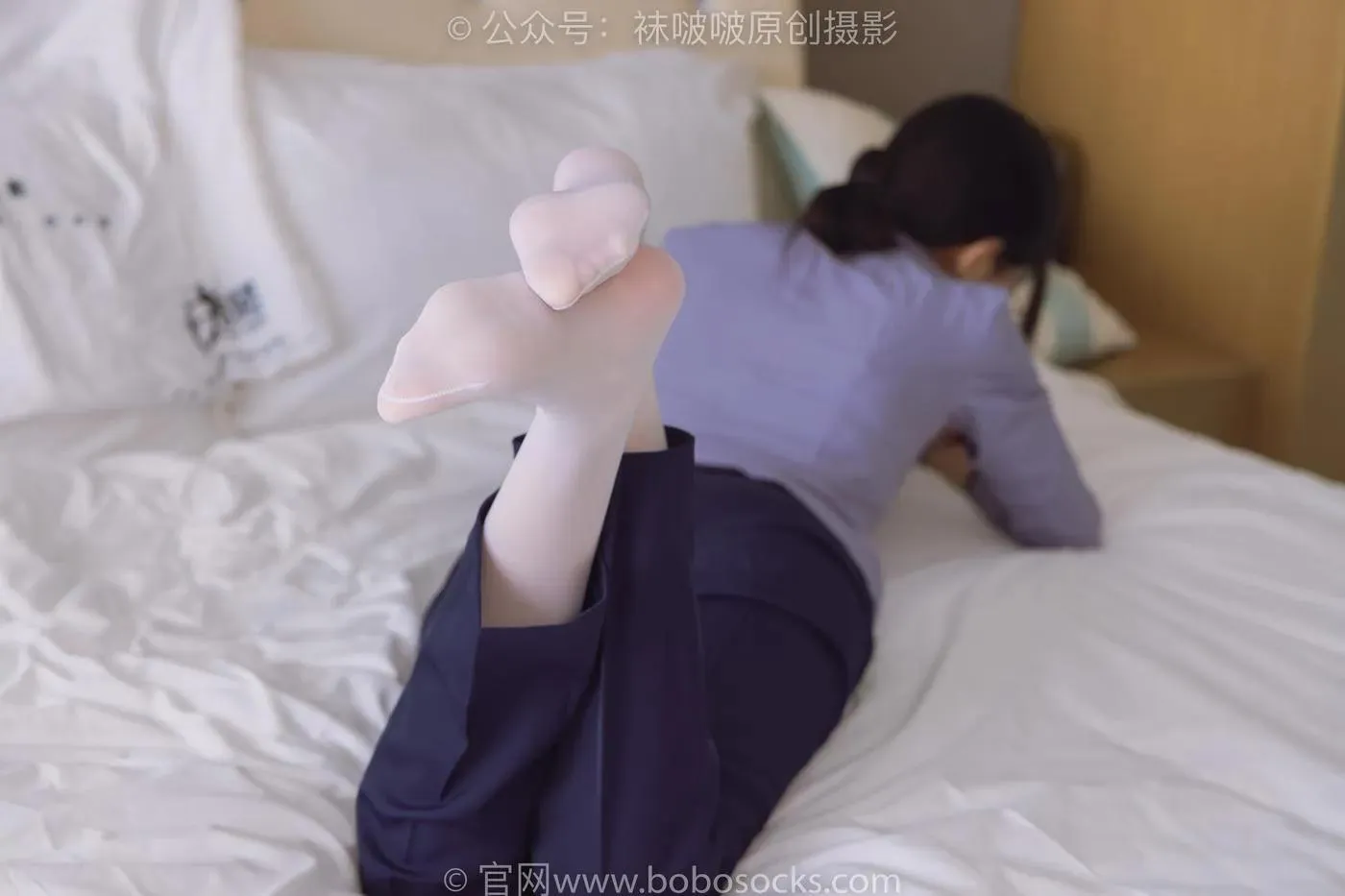 [BoBoSocks袜啵啵]NO.178 小甜豆-高跟鞋、厚白丝、ol风裤里丝 [140P]插图5
